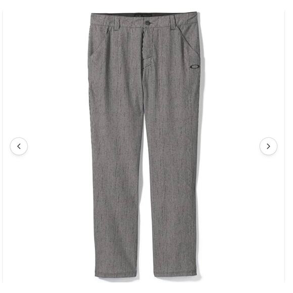 NWT Oakley Haverford Golf Pant Jet Black Gray Mens Performance Size 32 x 32 - Picture 1 of 9